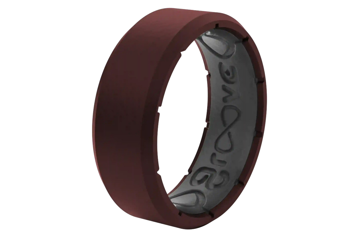 Edge Crimson & Grey Ring