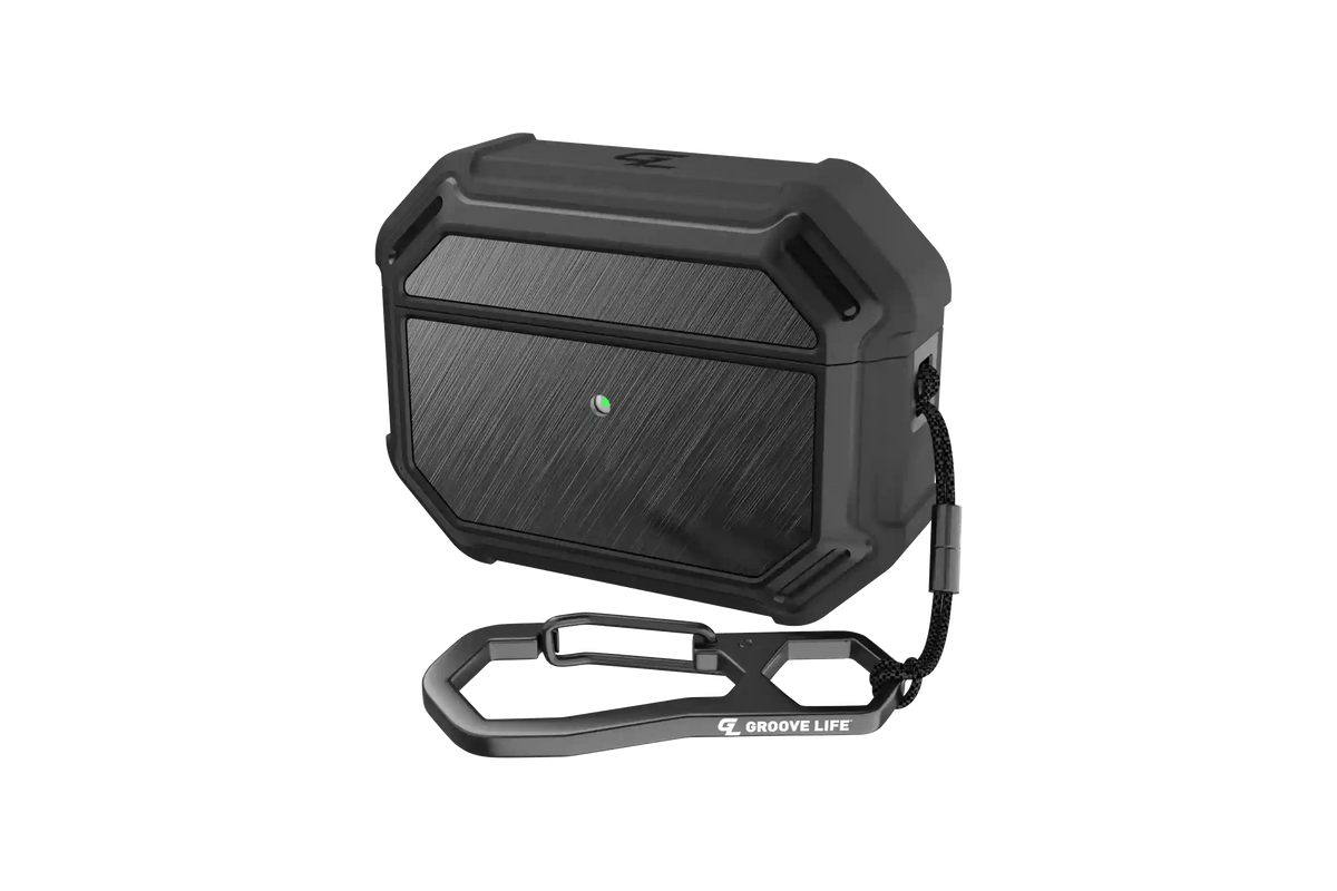 Groove Case Black/Black Aluminum for AirPods Pro