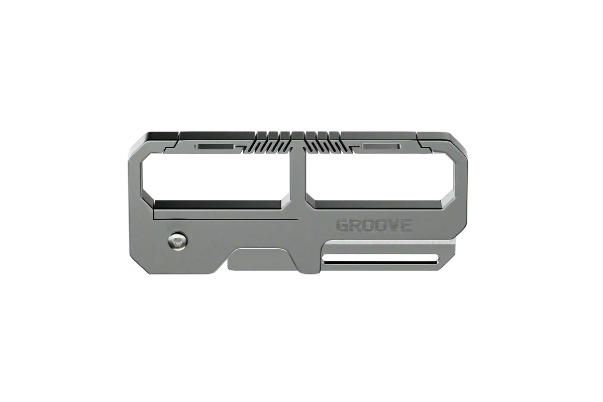 Groove® Carabiner Knife - Silver